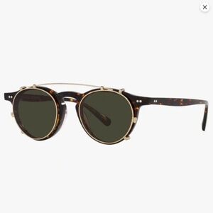 Oliver Peoples Eyeglasses with Clip On Sunglasses
